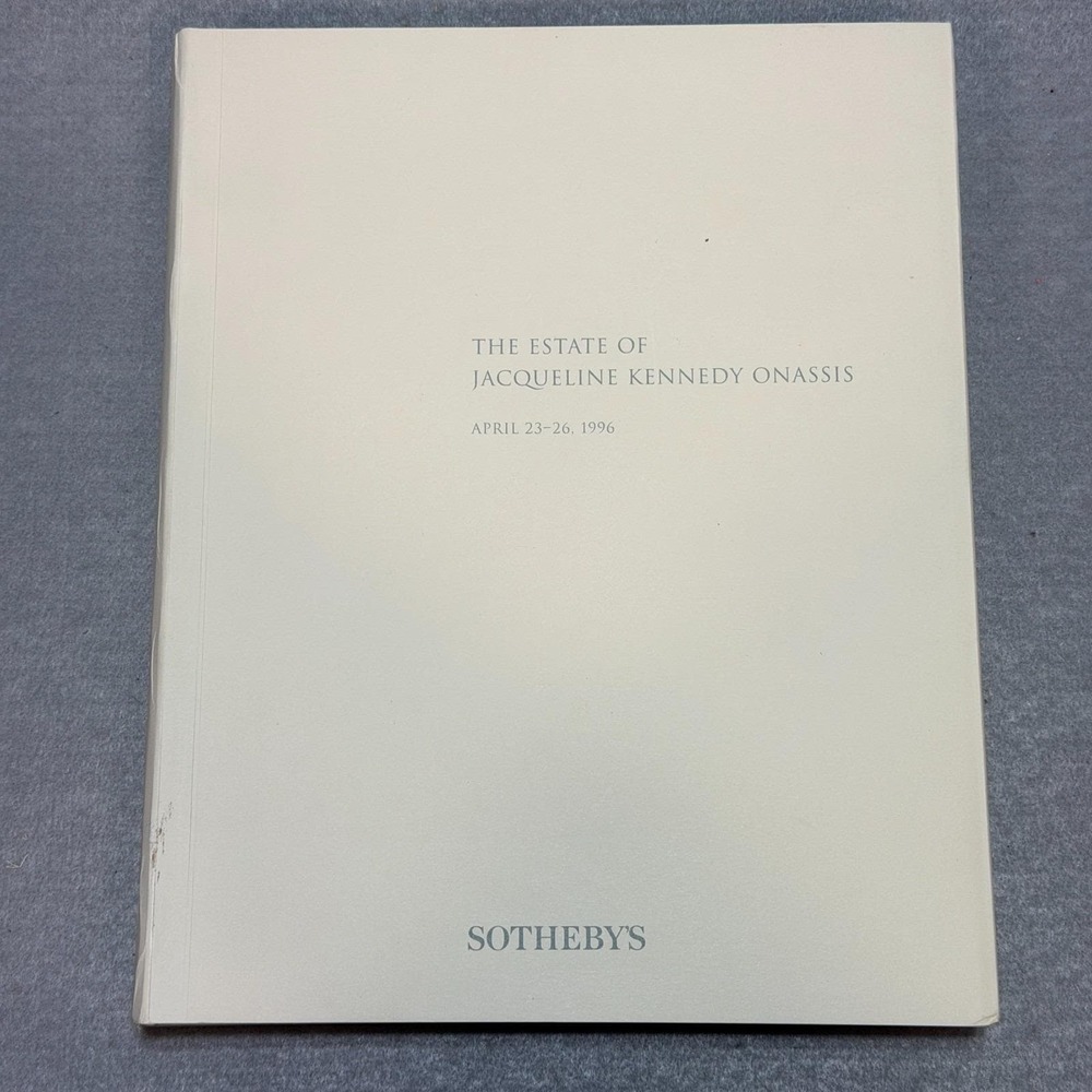 The Estate of Jacqueline Kennedy Onassis Sotheby's 1996 Auction Catalog JFK